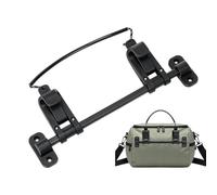 Correa de soporte ajustable de aleación de aluminio universal para sillín | Soporte para alforja de bicicleta para viajes, senderismo, camino, montaña, ciudad, parque, calle, camino, aventura, entrega