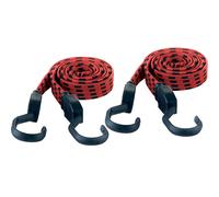 Correa de sujeción de goma KRANE negro / rojo, UE 2 unid.