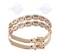 Correa de tacón Alto - Correa de Tobillo con Diamantes de imitación Desmontable, sujeción Segura | Accesorios de Calzado de Unidad para Mujeres, niñas, Adultos, celebración, Baile, Baile, Baile