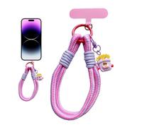 Correa de teléfono genérica - antirrobo, cordón llavero, amuleto | Accesorio colorido para teléfono regalo, para cumpleaños, Navidad, compras, senderismo, mujeres y niñas, rosa morado, Se référer au