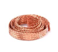 Correa De Tierra Trenzada Cobre Plano Longitud Del Cable 1 Metro, 8-16 Cuadrados Adecuado for Conexión A, Unión Y Conexiones Eléctricas,10 Square(12 square)