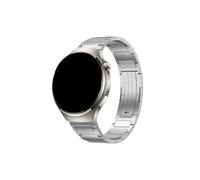 Correa de titanio de lujo de 22 mm de ancho compatible con Huawei Watch 4 / Ultimate / GT 2 / GT 2e / 3Pro / 4Pro / Samsung Gear S3 / Galaxy Watch 3 / Galaxy Watch 46mm Correa de reloj de metal(Silver