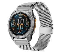 Correa de Titanio para Garmin Fenix 8 47mm, Pulsera Milanese Loop, Hebilla Paracaídas Correas Titanio para Garmin Fenix 7/7 Pro/6/6 Pro/5/5 Plus/Forerunner 935/945/955/965/Epix/Epix Pro Gen 2 47mm