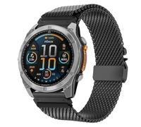 Correa de Titanio para Garmin Fenix 8 47mm, Pulsera Milanese Loop, Hebilla Paracaídas Correas Titanio para Garmin Fenix 7/7 Pro/6/6 Pro/5/5 Plus/Forerunner 935/945/955/965/Epix/Epix Pro Gen 2 47mm