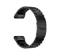 Correa De Titanio Quick Fit De 22 Y 26 Mm Compatible Con for Garmin Fenix 8 De 51 Mm, 7, 7X, 6, 6X Pro, Enduro 3, 5, 5X Plus, Tactix 7, Pulsera De Acero Inoxidable(Black,26MM_TITANIUM BAND)