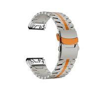 Correa De Titanio Quick Fit De 22 Y 26 Mm Compatible Con for Garmin Fenix 8 De 51 Mm, 7, 7X, 6, 6X Pro, Enduro 3, 5, 5X Plus, Tactix 7, Pulsera De Acero Inoxidable(Titanium orange,26MM_TITANIUM BAND