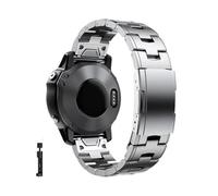 Correa de titanio Quick fit de 26mm y 22mm For Garmin Fenix 8/6/6x/6xpro/7/7x/5/5X/5xplus/3/Forerunner 945 935 correa de Liberación de metal(Silver,22mm(Fenix 8 47mm))