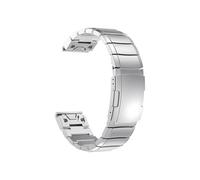 Correa de titanio QuickFit de 26mm y 22mm compatible con for Garmin Fenix E 8 47mm 51mm 7 7X Pro 6 6X 5X Plus/Epix Pro/MARQ/TACTIX(Silver 1,QuickFit 22mm)