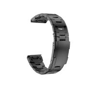 Correa de titanio QuickFit de 26mm y 22mm compatible con for Garmin Fenix E 8 47mm 51mm 7 7X Pro 6 6X 5X Plus/Epix Pro/MARQ/TACTIX(Dark Gray 2,QuickFit 26mm)