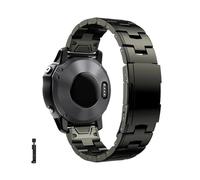 Correa de titanio Quickfit de 26mm y 22mm for Garmin Fenix 8 6/6X/6XPro/7/7X/5/5X/5XPlus/3, correa de liberación metálica for reloj Forerunner 945 935(Titanium Gray,26mm(7x/6x/5x))