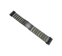 Correa de titanio y silicona de 26mm de ajuste rápido for Garmin Fenix 8 Pro de 51mm 6X, 7X, EpixPro, D2, Mach2, TACTIX y Quatix(Black Green,26mm(Tavtix 7/7pro))