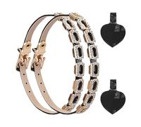 Correa de tobillo desmontable, cinturón ajustable para zapatos de diamantes de imitación, correa para zapatos antiaflojamiento, correas de tobillo de tacón alto seguras para mujeres, damas, niñas y