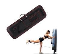 Correa de tobillo Endless Premium ajustable con hebilla metálica, en negro, hecha de metal y neopreno. Ideal para máquinas de cable, bandas y ejercicios de glúteos y tren inferior.