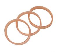 Correa de transmisión acanalada de poliuretano naranja de 255 mm x 12 mm para cepilladora eléctrica NF90, paquete de 3 correas de repuesto resistentes al calor, accesorio de transmisión de