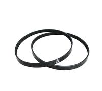 Correa de transmisión de 5 costillas 5PJ605 correa en V de repuesto Color negro for herramientas de cepilladora de madera TH-SP-204-paquete de 2(2PCS)