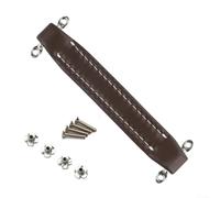 Correa de transporte de cuero Vintage Guitar Amp Handle Replacement Speaker Cabinet Grip PU Leather Handle with screws Brown Vintage Style Guitar Grip Metal Reinforced Amp (Brown)