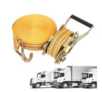 Correa de trinquete de 15 m pesada - Correas de amarre para camión, tensor de cuerda de bloqueo automático, resistente, cinturón de fijación de carga madera, equipaje, muebles, remolque, movimiento