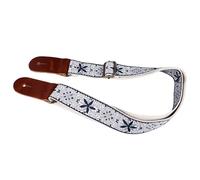 Correa de Ukelele con Extremos de Cuero de Nailon Bordado con Longitud Ajustable para Instrumentos de Cuerda de Barítono Tenor de Concierto Soprano (Estilo 2)