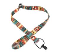Correa de ukelele para todos los tamaños, correa ajustable de nailon de 80 cm con estampado hawaiano, se adapta a ukeleles de 21 pulgadas, 23 pulgadas, 26 pulgadas