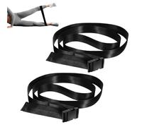 Correa de yoga | 2 piezas de accesorios de fitness ajustables | Cinturón de ejercicio con hebilla | para entrenar en casa, en el gimnasio, viajar, al aire libre y para desarrollar fuerza