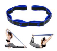 Correa de Yoga, Cinturón Elástico de Yoga, con 10 Banda de Anillo, Cinturon Yoga, Banda de Estiramiento de Yoga, Yoga Stretching Band per Yoga, para Fitness, Pilates y Gimnasia