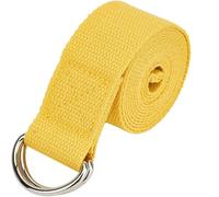 correa de yoga Correa de yoga 183 x 3,8 cm con hebilla anilla en D ajustable, correa algodón for ejercicios Pilates diarios para práctica de yoga(Color3)