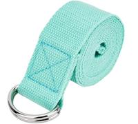 correa de yoga Correa de yoga 183 x 3,8 cm con hebilla anilla en D ajustable, correa algodón for ejercicios Pilates diarios para práctica de yoga(Color4)