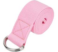 correa de yoga Correa de yoga 183 x 3,8 cm con hebilla anilla en D ajustable, correa algodón for ejercicios Pilates diarios para práctica de yoga(Color1)