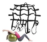 Correa de yoga, entrenador de suspensión, equipo de gimnasio en casa, correas auxiliares de ejercicio, correa de bola de pilates ligera, cinturón portátil ajustable para viajes, hogar, gimnasio