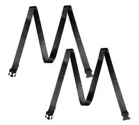 Correa de yoga: material de poliéster de longitud ajustable, tensión asegurada con hebilla, mejora la flexibilidad, método de alineación compatible, rango extendido, ayuda de estiramiento de apoyo