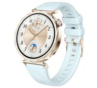 Correa DEALELE Compatible con Huawei Watch GT6 / GT5 / GT4 41mm / GT5 Pro 42mm / Garmin Venu 3S / Forerunner 265S / Fossil Women's Gen 6, Correa de 18mm de silicona de cristal de hielo suave de
