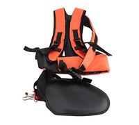 Correa del Arnés de la Recortadora, Correa Doble para Hombro, Ajustable, para Recortadores Pesados y Desbrozadora, para Hombres y Mujeres, de Nylon Duro, para Desbrozadora Garden Lawn, Naranja