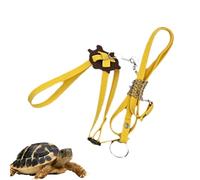 Correa del arnés para Tortuga, al Aire Libre Harnes Reconshuesas de Cuero PU Cuerda | Coloque Suave de Collar de Pecho múltiple Correa de Plomo para Caminar