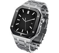 Correa del kit de modificación de metal+Case para banda 44 mm 45 mm de pulsera de retrofit de modificación de 45 mm Pulsera para la pulsera para iWatch 8 7 5 4 SE Band