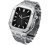 Correa del kit de modificación de metal+Case para banda 44 mm 45 mm de pulsera de retrofit de modificación de 45 mm Pulsera para la pulsera para iWatch 8 7 5 4 SE Band