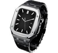 Correa del kit de modificación de metal+Case para banda 44 mm 45 mm de pulsera de retrofit de modificación de 45 mm Pulsera para la pulsera para iWatch 8 7 5 4 SE Band