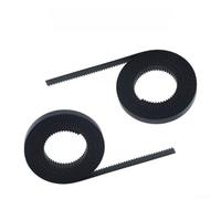 Correa dentada abierta de 2 mm para Bambu Lab P2S X Y Axis| Correa de transmisión síncrona resistente al desgaste | Bajo ruido para pieza de repuesto de impresora 3D | Tensión estable | Negro| 2
