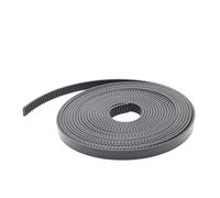 Correa dentada abierta GT2 2GT 2M ancho del núcleo de la correa 5 6 9 10 15 30mm(1 meter,PU-BLACK_6MM)