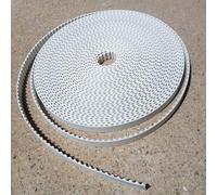 Correa dentada abierta T20 de poliuretano PU Diente transmisión Paso del transportador 20 mm transportadora tira terminada con cable acero(6mm*2m)