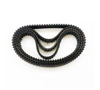 Correa Dentada Correa Síncrona Circular De Goma Negra Cerrada S2M Con Ancho Industrial Dientes 4/5/6/8/10/12/15 Mm Correa Trapezoidal(5mm,S2M-166)