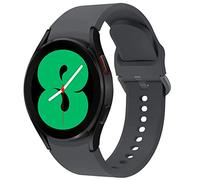 Correa deportiva compatible con Samsung Galaxy Watch 5 40 mm 44 mm/Watch 5 Pro, 20 mm No Gap Silicone Replacement Band para Samsung Galaxy Watch 4 40 mm 44 mm - Negro oficial