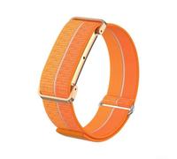 Correa deportiva de nailon ajustable para Fitbit Air Performance Loop de Google, correa de repuesto para Fit Bit Air, mujeres y hombres, suave y transpirable (naranja)