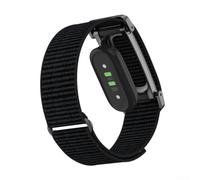 Correa deportiva de nailon ajustable para Fitbit Air Performance Loop de Google, correa de repuesto para Fit Bit Air, mujeres y hombres, suave y transpirable (negro profundo)