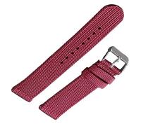 Correa deportiva de nailon for reloj, de 18 mm, 20 mm, 22 mm y 24 mm, de liberación rápida, for hombre y mujer, pulsera deportiva universal.(Red,18mm)