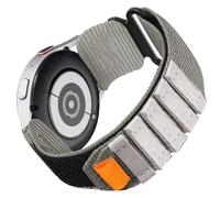 Correa Deportiva de Nylon Resistente de 22mm Compatible con IOWODO/Blackview W70 Pro Reloj Inteligente Hombre 2,01 Pulgadas- Diseño de Bucle Tejido, Ajuste Seguro y Cómodo (Gris B)