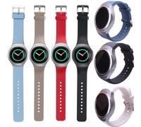Correa deportiva de repuesto para Samsung Gear S2 R720, correas de silicona de Color puro para pulsera de reloj inteligente SM-R720 Rojo Para Gear S2 SM-R720