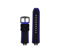 Correa deportiva de silicona Compatible con Casio Cat Man GBD-200-1/SM-1A5/9, accesorios de correa de reloj de goma suave modificada(Black Blue Black)