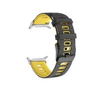 Correa deportiva de silicona compatible con for Samsung Galaxy Watch Ultra de 47 mm. Pulsera unisex de bucle suave compatible con for Galaxy Ultra de 47 mm. Correa con extremo curvo sin huecos