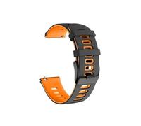 Correa deportiva de silicona compatible con pulsera de repuesto for reloj Compatible con Suunto Vertical de 22 mm(Black Orange)