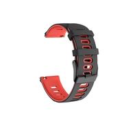 Correa deportiva de silicona compatible con pulsera de repuesto for reloj Compatible con Suunto Vertical de 22 mm(Black red)